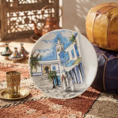 Hand-Painted Medina Decorative Plate