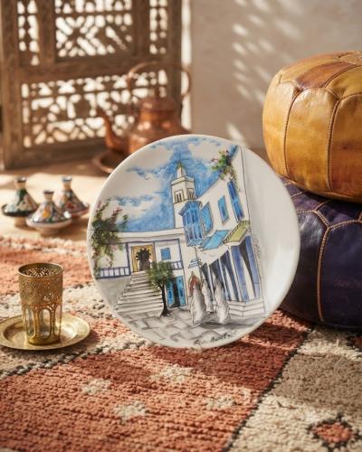 Hand-Painted Medina Decorative Plate