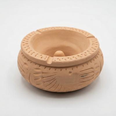 Handcrafted Sculpted Terracotta Ashtray