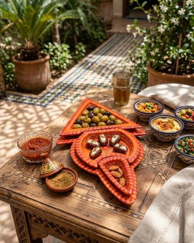 Handmade Moroccan Ceramic Appetizer & Tapas Serving Set