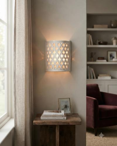 Ceramic Cut-Out Wall Sconce