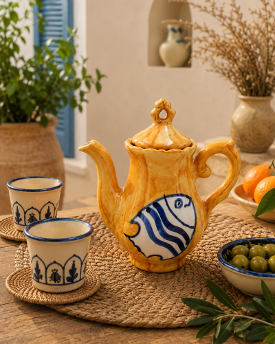 Handcrafted Ceramic Fish Teapot