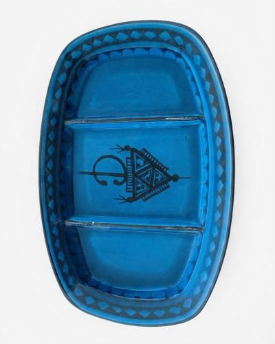 Handcrafted Ceramic Divided Appetizer Serving Dish