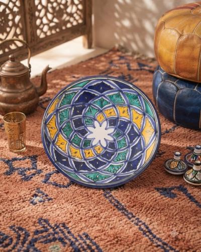Hand-Painted Medina Decorative Plate