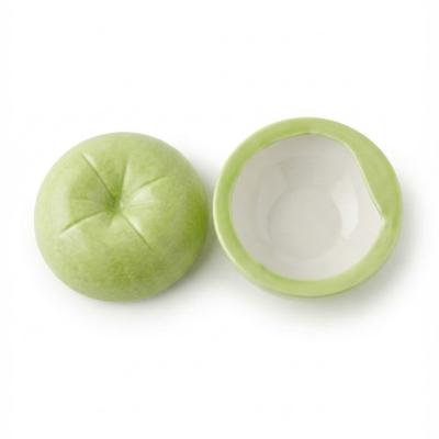 Ceramic Apple Trinket Box & Jewelry Dish