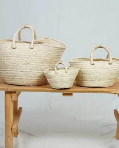 Handcrafted Tunisian Esparto Grass Basket – Three Sizes