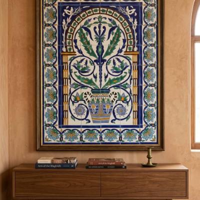 Traditional Handcrafted Ceramic Tile Wall Panel