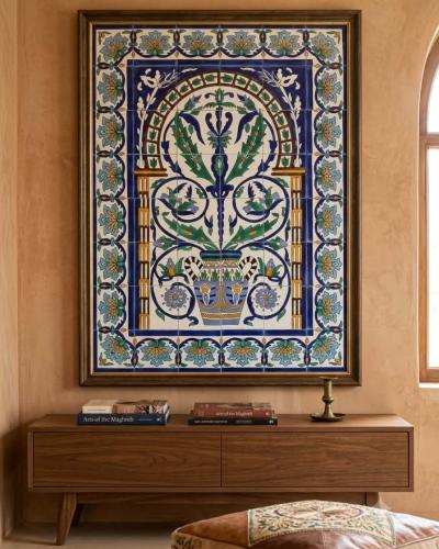 Traditional Handcrafted Ceramic Tile Wall Panel