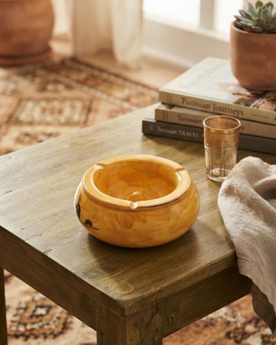 Handcrafted Sculpted Terracotta Ashtray