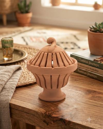Handcrafted Terracotta Incense Burner & Potpourri Jar