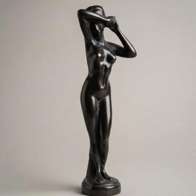 Graceful Woman Bronze Figurine