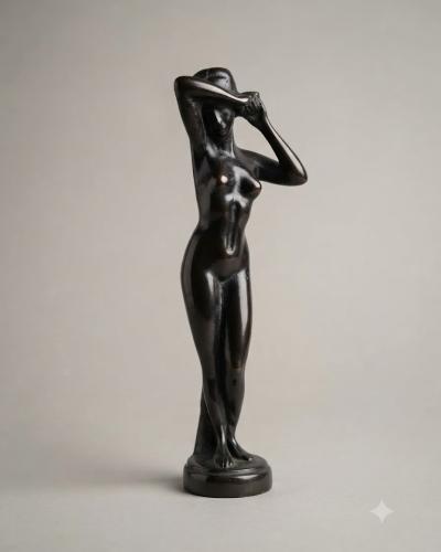 Graceful Woman Bronze Figurine