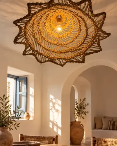 Tunisian Halfa Pendant Light