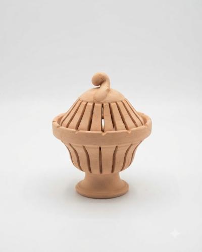 Handcrafted Terracotta Incense Burner & Potpourri Jar
