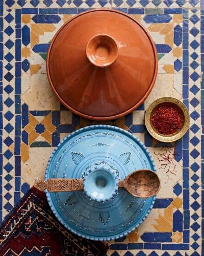 Authentic Moroccan Handmade Ceramic Tajine Set