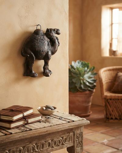 Desert Caravan Camel Wall Relief Sculpture