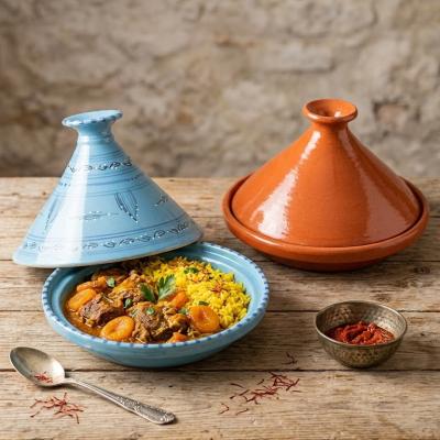 Authentic Handmade Moroccan Ceramic Tagine Pot