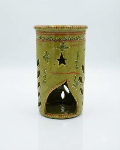 Handcrafted Blue Ceramic Tealight Holder & Diffuser