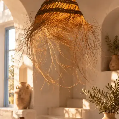 Handwoven Halfa Pendant Light