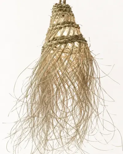Handwoven Halfa Pendant Light, Small