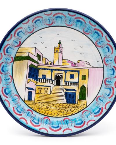 Hand-Painted Medina Decorative Plate