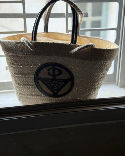 Authentic Handmade Tunisian Palm Leaf Basket