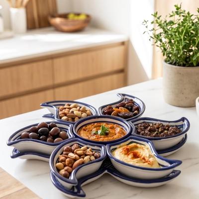service à apéritif À la forme étoilé
