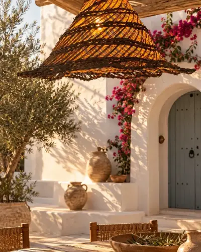 Large Tunisian Halfa Pendant Light