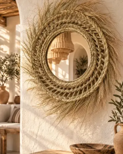 Tunisian Halfa Mirror