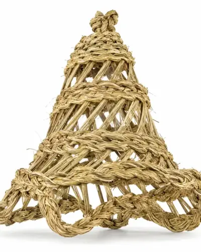 Small Handwoven Halfa Pendant Light